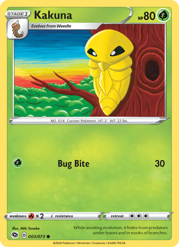 Carta Kakuna 003/073 de Champion's Path