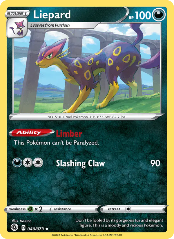 Carta Liepard 040/073 de Champion's Path