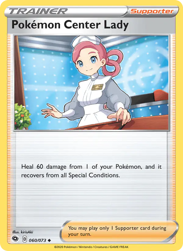 Carta Pokémon Center Lady 060/073 de Champion's Path