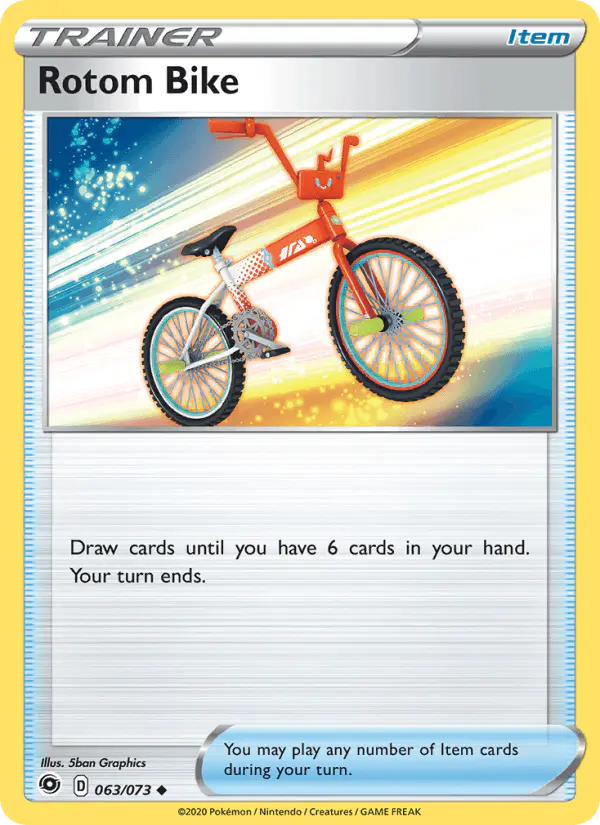 Carta Rotom Bike 063/073 de Champion's Path