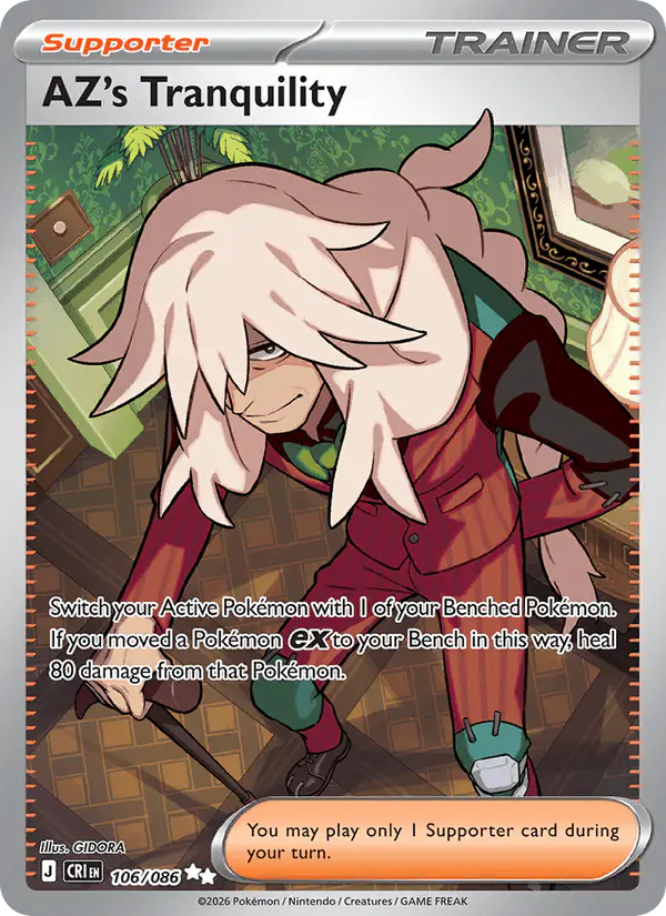 Carta AZ's Tranquility 106/086 de Chaos Rising