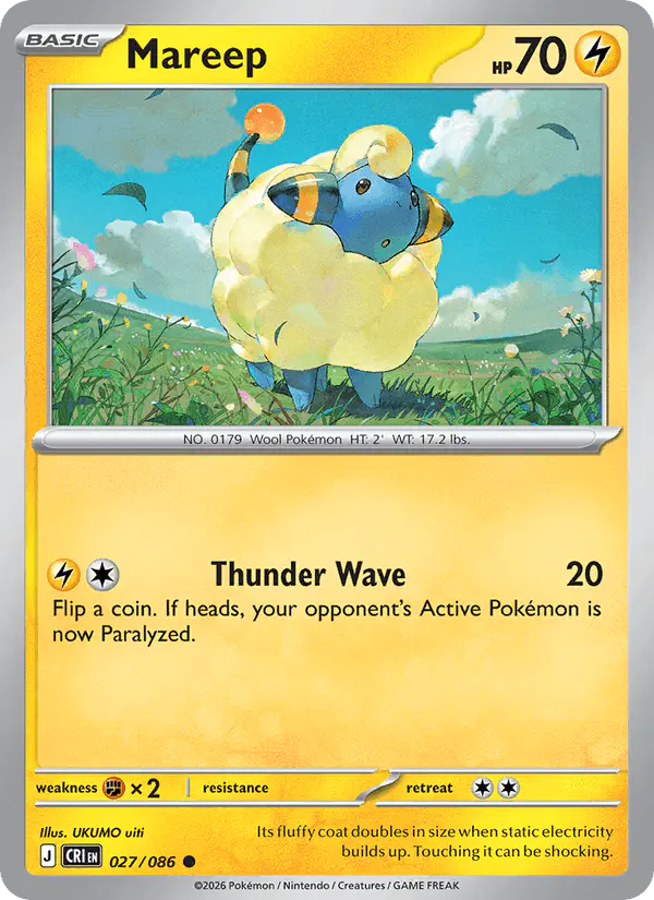 Carta Mareep 027/086 de Chaos Rising