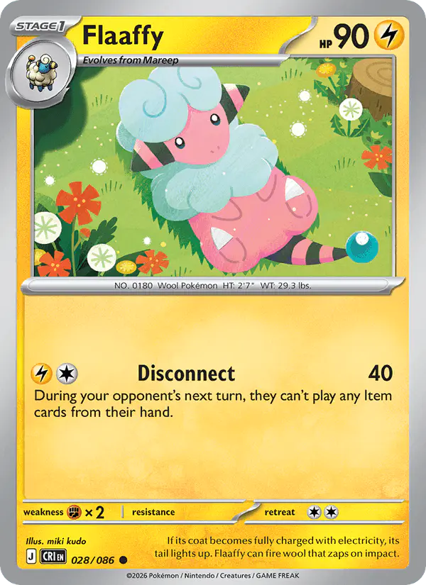 Carta Flaaffy 028/086 de Chaos Rising