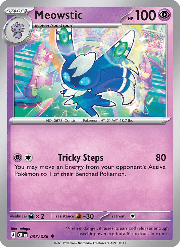 Carta Meowstic 037/086 de Chaos Rising