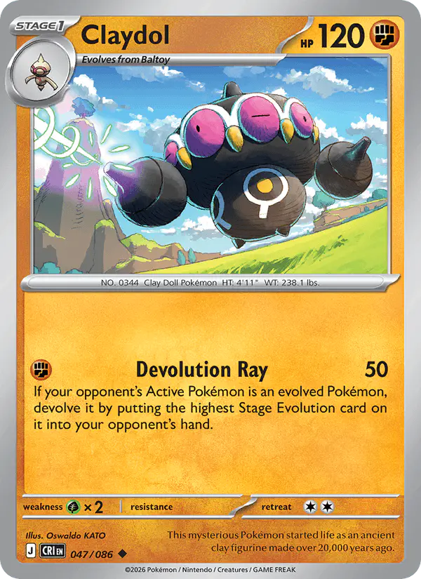 Carta Claydol 047/086 de Chaos Rising