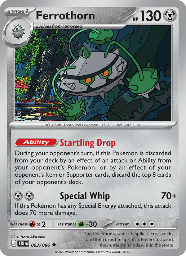 Carta Ferrothorn 063/086 de Chaos Rising