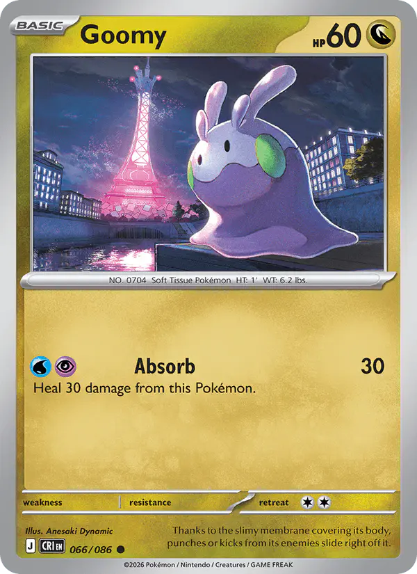 Carta Goomy 066/086 de Chaos Rising