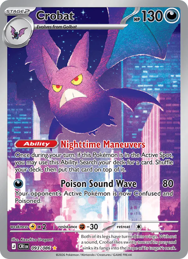 Carta Crobat 093/086 de Chaos Rising