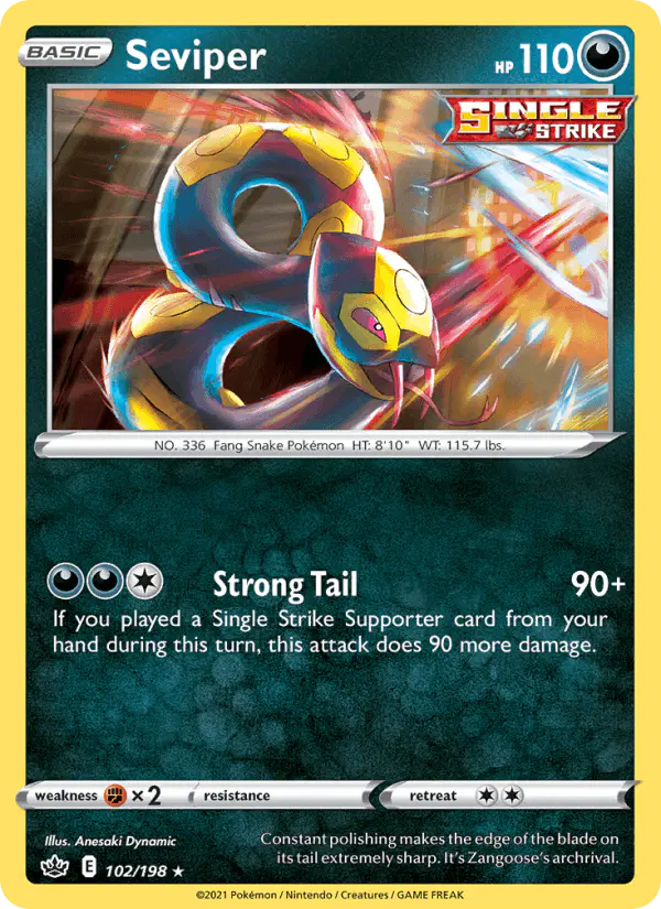 Carta Seviper 102/198 de Chilling Reign