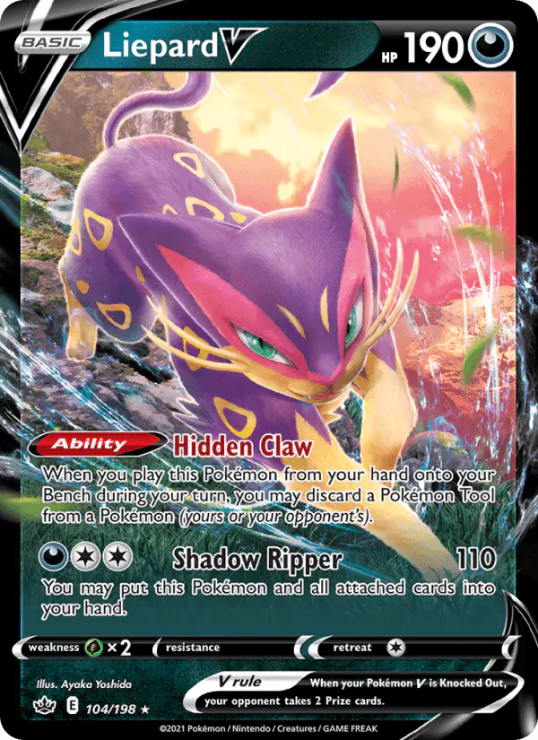 Carta Liepard V 104/198 de Chilling Reign