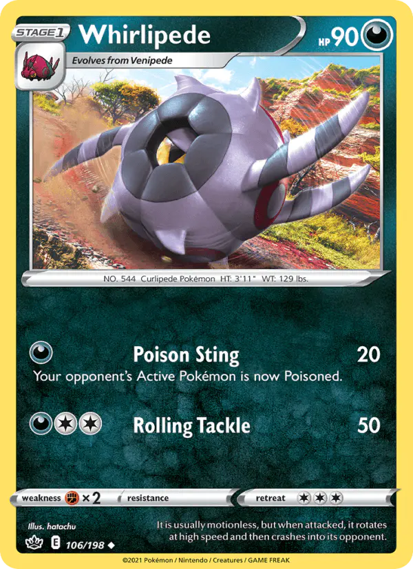 Carta Whirlipede 106/198 de Chilling Reign