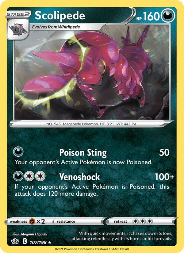 Carta Scolipede 107/198 de Chilling Reign