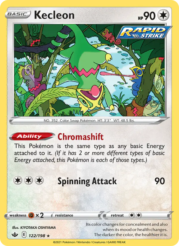 Carta Kecleon 122/198 de Chilling Reign
