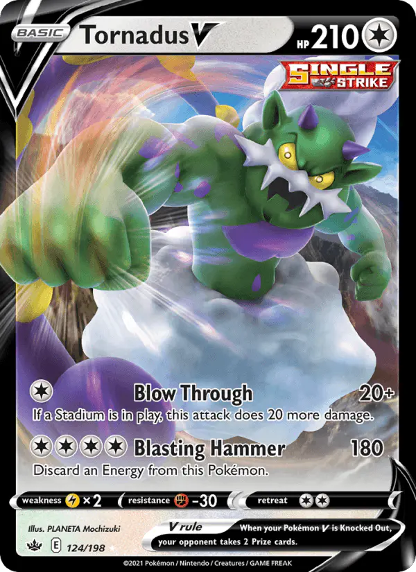Carta Tornadus V 124/198 de Chilling Reign