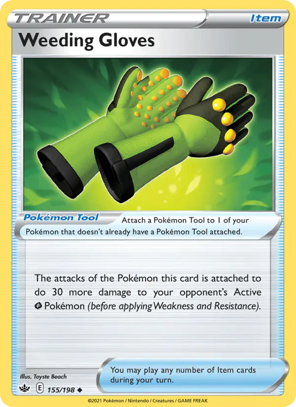 Carta Weeding Gloves 155/198 de Chilling Reign