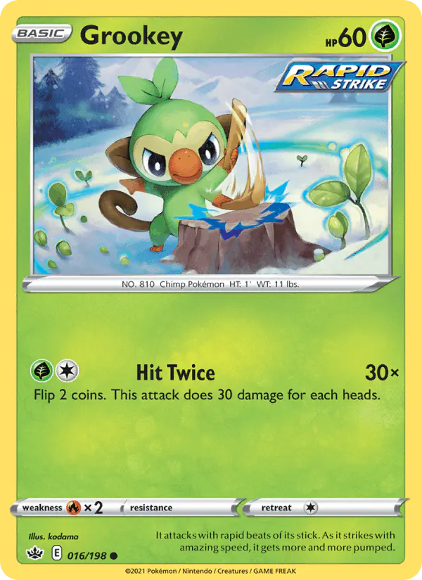 Carta Grookey 016/198 de Chilling Reign