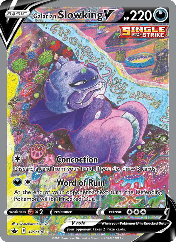 Carta Galarian Slowking V 179/198 de Chilling Reign