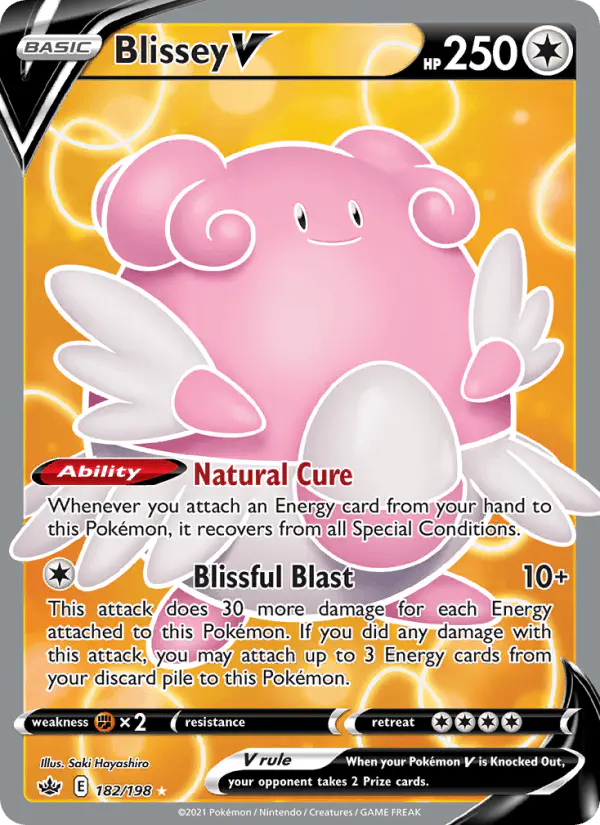Carta Blissey V 182/198 de Chilling Reign