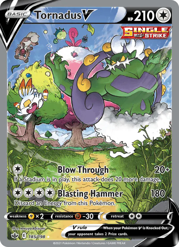 Carta Tornadus V 185/198 de Chilling Reign