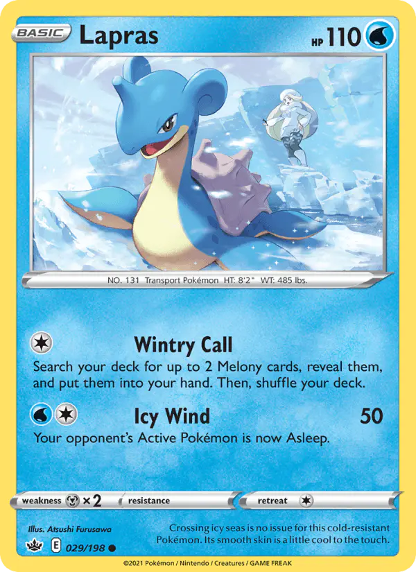 Carta Lapras 029/198 de Chilling Reign