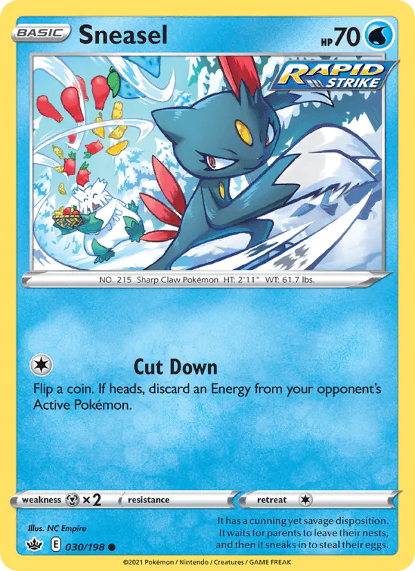 Carta Sneasel 030/198 de Chilling Reign