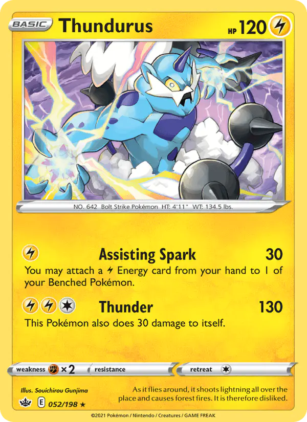 Carta Thundurus 052/198 de Chilling Reign