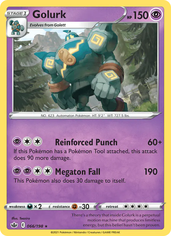 Carta Golurk 066/198 de Chilling Reign