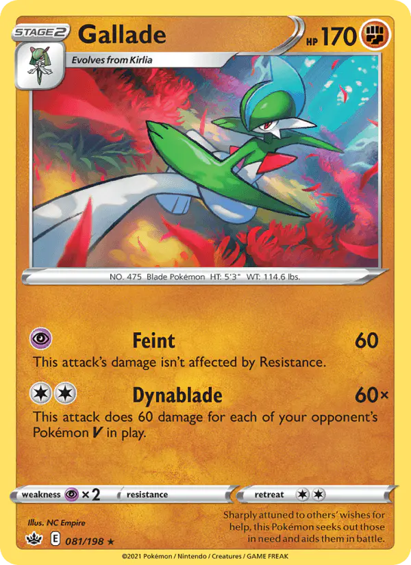 Carta Gallade 081/198 de Chilling Reign