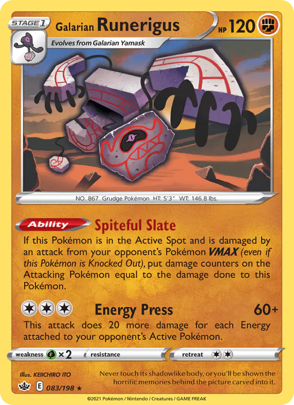 Carta Galarian Runerigus 083/198 de Chilling Reign