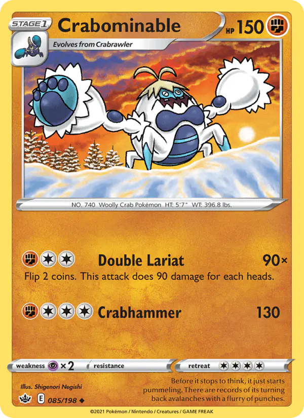 Carta Crabominable 085/198 de Chilling Reign