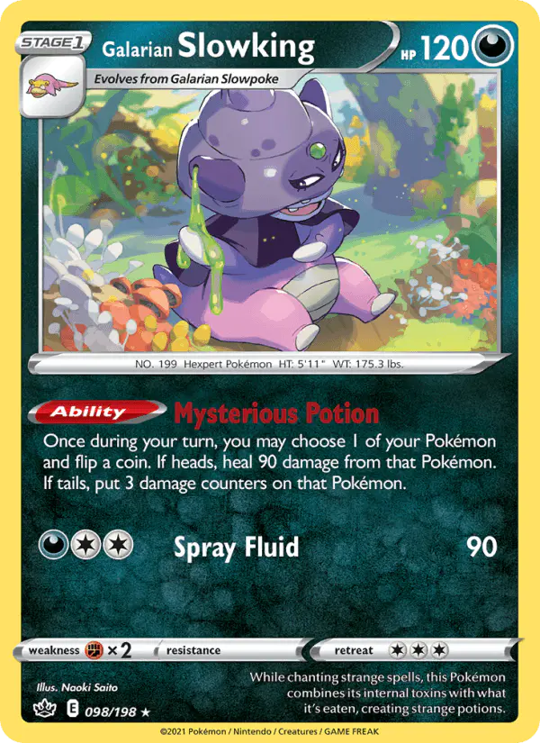 Carta Galarian Slowking 098/198 de Chilling Reign