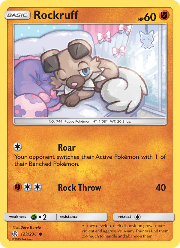 Carta Rockruff 123/236 de Cosmic Eclipse