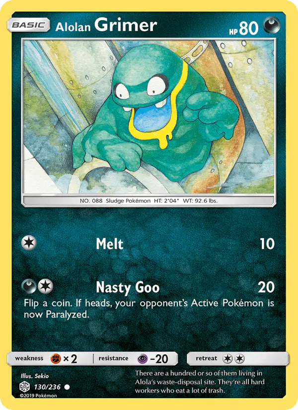 Carta Alolan Grimer 130/236 de Cosmic Eclipse