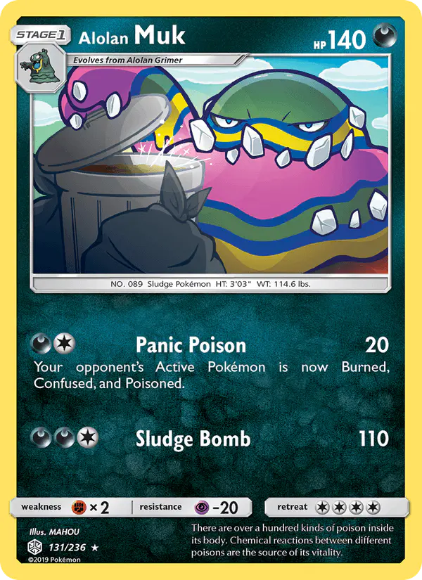 Carta Alolan Muk 131/236 de Cosmic Eclipse
