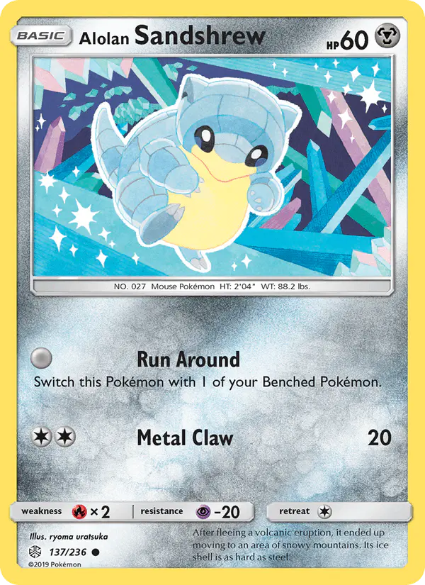 Carta Alolan Sandshrew 137/236 de Cosmic Eclipse