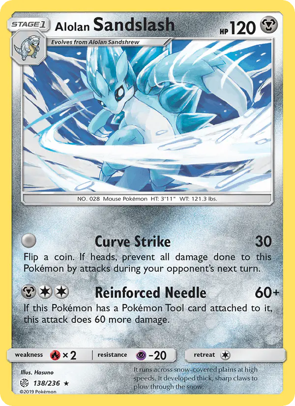 Carta Alolan Sandslash 138/236 de Cosmic Eclipse