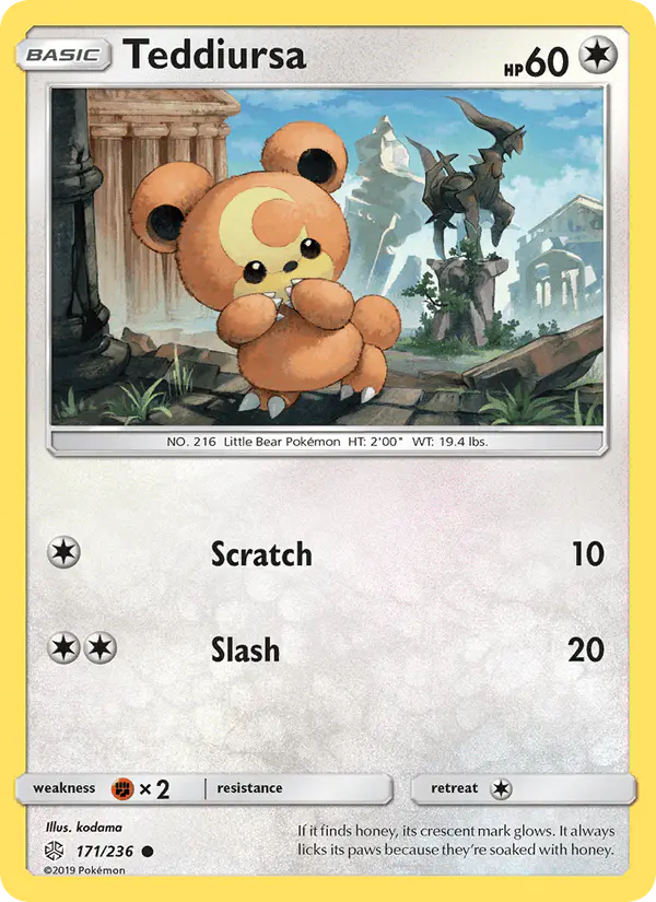 Carta Teddiursa 171/236 de Cosmic Eclipse