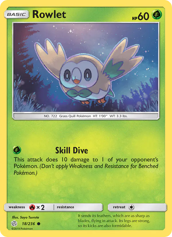 Carta Rowlet 18/236 de Cosmic Eclipse