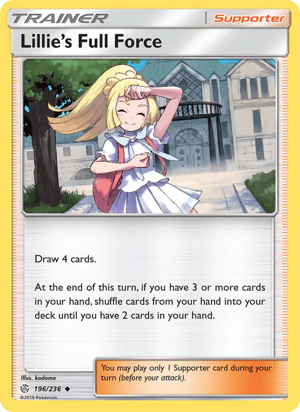 Carta Lillie’s Full Force 196/236 de Cosmic Eclipse