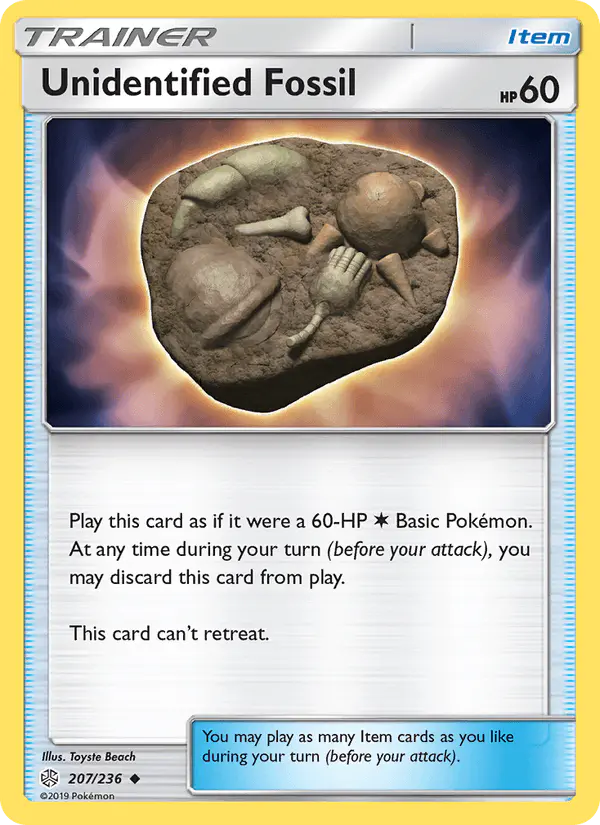 Carta Unidentified Fossil 207/236 de Cosmic Eclipse