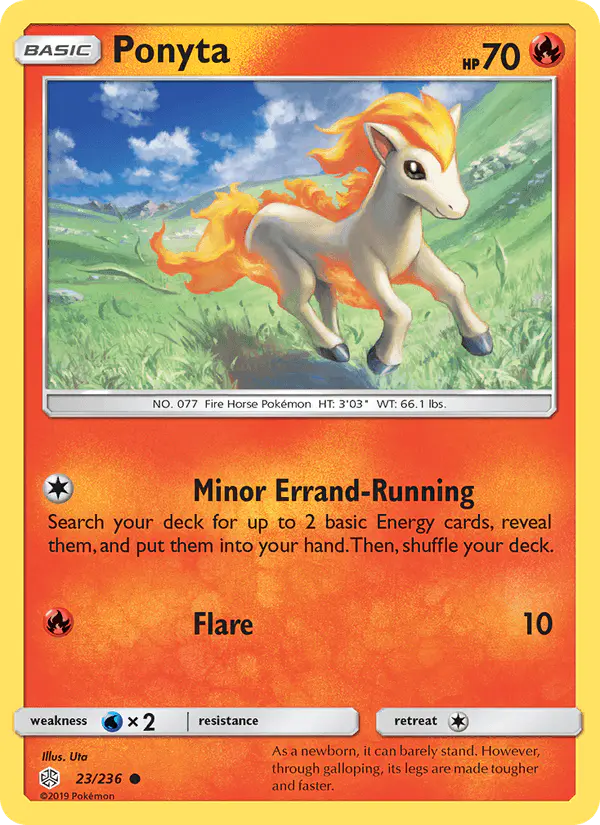 Carta Ponyta 23/236 de Cosmic Eclipse