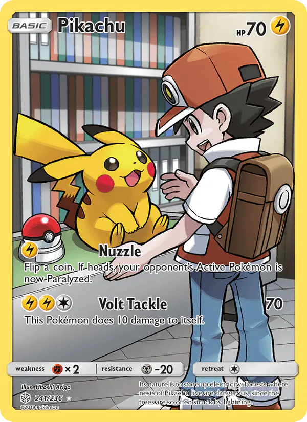 Carta Pikachu 241/236 de Cosmic Eclipse