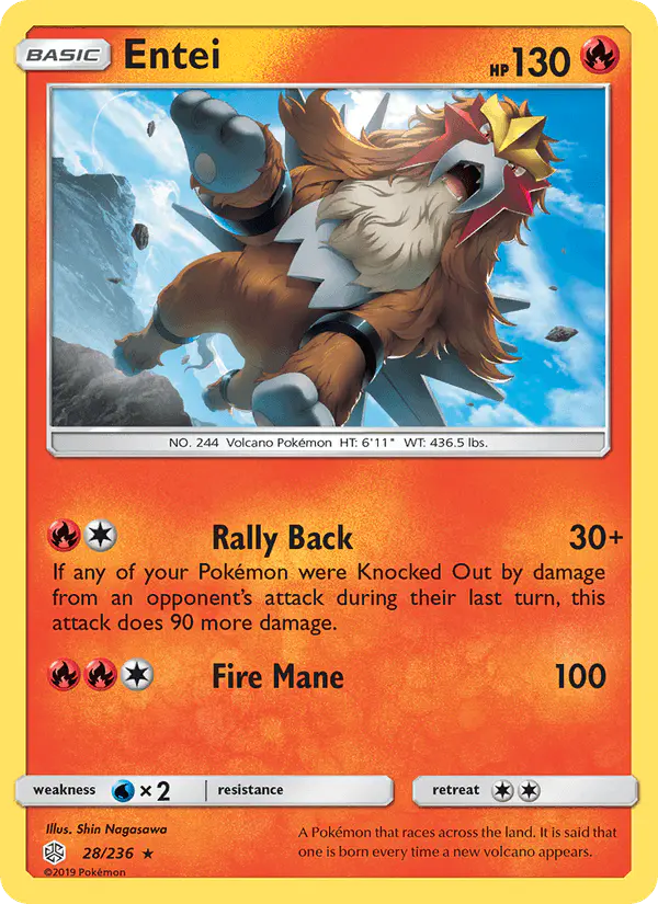Carta Entei 28/236 de Cosmic Eclipse