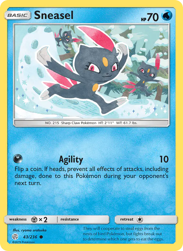 Carta Sneasel 43/236 de Cosmic Eclipse