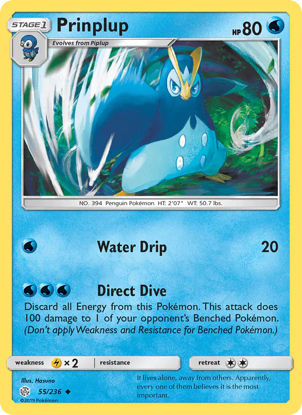 Carta Prinplup 55/236 de Cosmic Eclipse