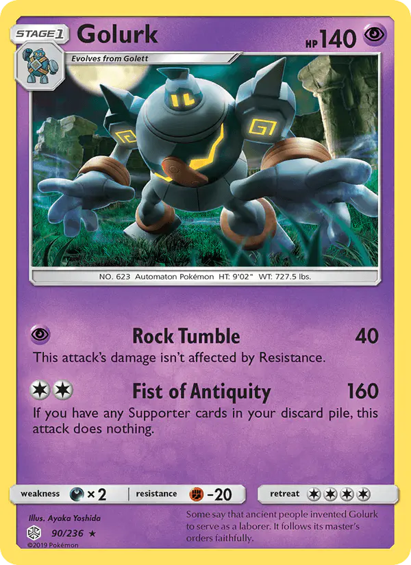 Carta Golurk 90/236 de Cosmic Eclipse