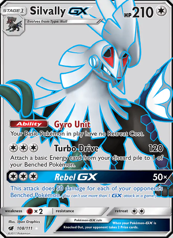 Carta Silvally GX 108/111 de Crimson Invasion
