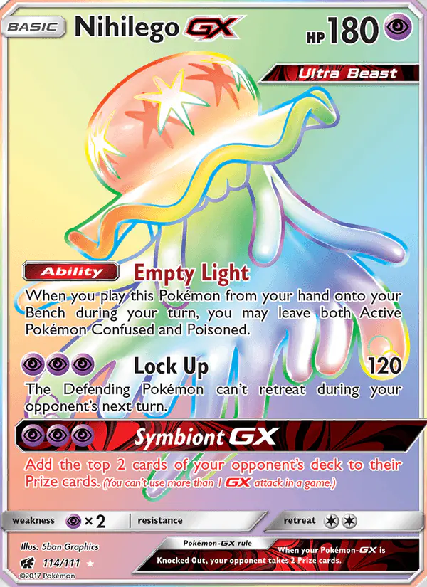 Carta Nihilego GX 114/111 de Crimson Invasion