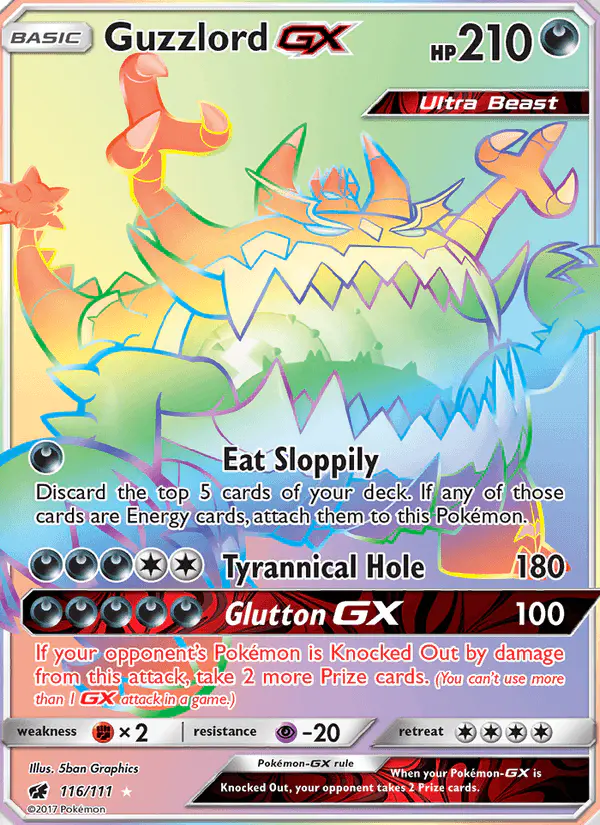 Carta Guzzlord GX 116/111 de Crimson Invasion