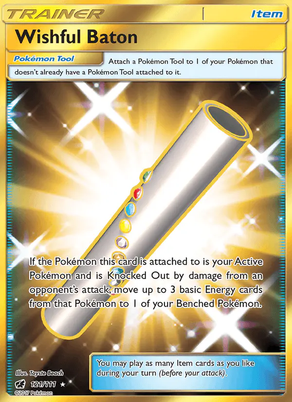Carta Wishful Baton 121/111 de Crimson Invasion